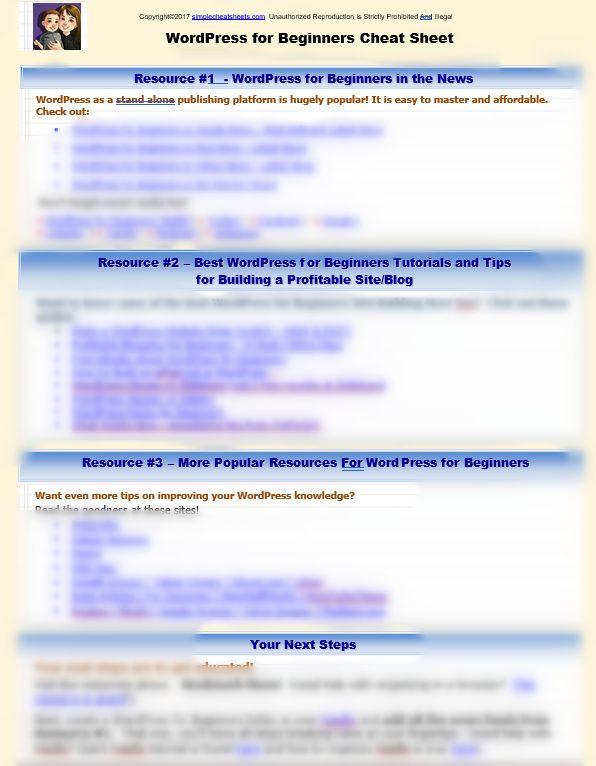 wordpress for beginners
                                        power cheat sheet